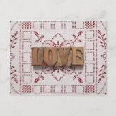 Liebe auf Postkarte (Vorderseite)