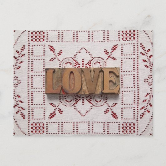 Liebe auf Postkarte (Vorderseite)