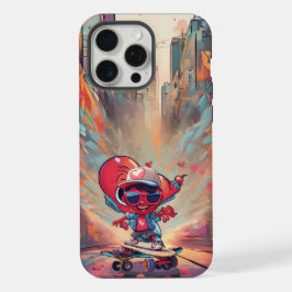 Liebe auf Rädern - Cooles Skateboarden Herzdesign iPhone 15 Pro Max Hülle