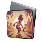 Liebe auf Rädern - Cooles Skateboarden Herzdesign Laptopschutzhülle (Vorderseite Links)