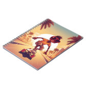 Liebe auf Rädern - Cooles Skateboarden Herzdesign  Notizblock (Linke Seite)