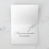 Liebe auf Schwarz Karte (Innenseite)