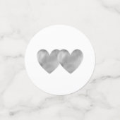 Liebe auf Schwarz-Weiß-Trauung Konfetti (Klein Vorderseite)