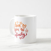 LIEBE AUF UNENDLICH KAFFEETASSE (Vorderseite Links)