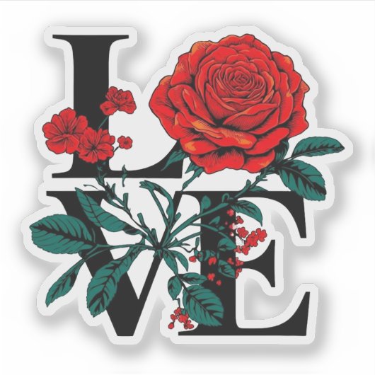 Liebe Aufkleber (Vorderseite)