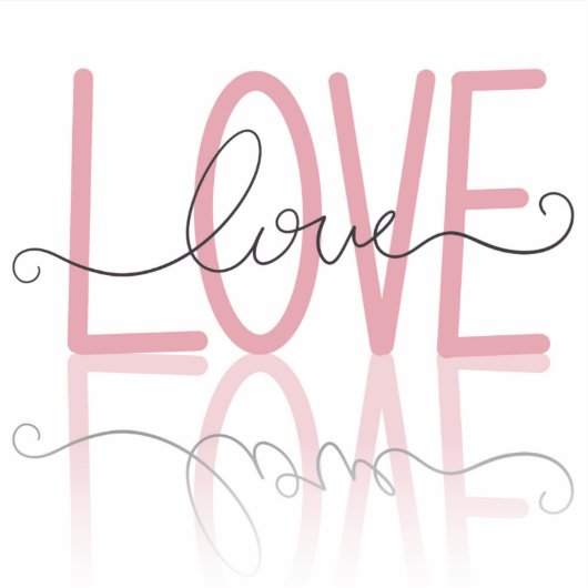 Liebe Aufkleber (Vorderseite)