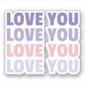 Liebe Aufkleber (Vorderseite)
