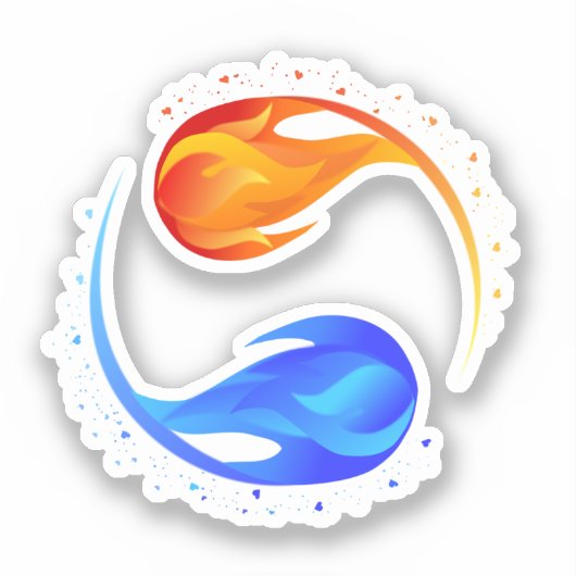 Liebe Aufkleber (Vorderseite)