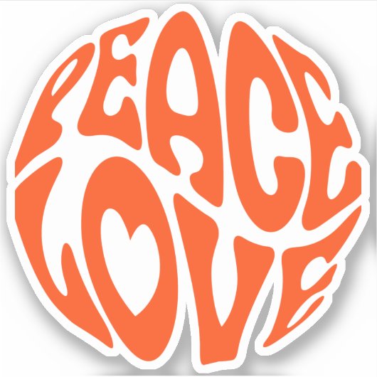 Liebe Aufkleber (Vorderseite)