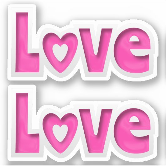 Liebe Aufkleber (Vorderseite)