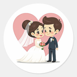 Liebe-Aufkleber geerbt Runder Aufkleber