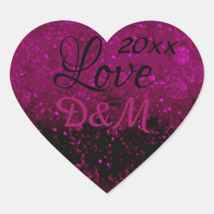 Liebe, Aufkleber, Herz, Hochzeit, Verlobung, Valen Herz-Aufkleber