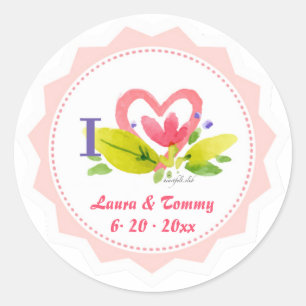 Liebe-Aufkleber Runder Aufkleber