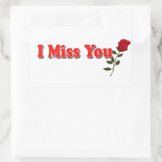 Liebe-Aufkleber und Etiketten Rechteckiger Aufkleber (Tasche)