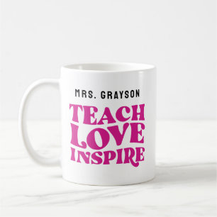 "Liebe aufzeichnen Inspiriert" Benutzerdefinierte Kaffeetasse