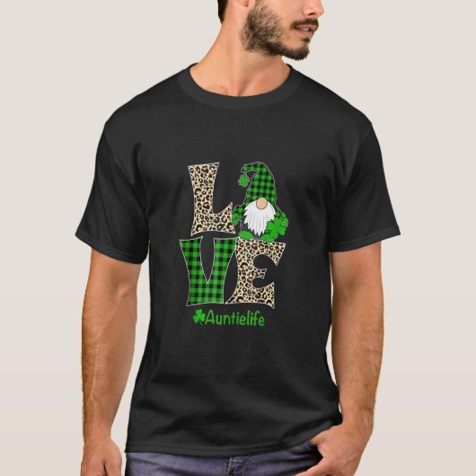 Liebe Auntie Life St Patricks Day T-Shirt (Vorderseite)