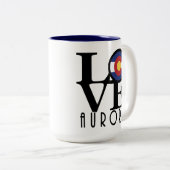 LIEBE Aurora Colorado Zweifarbige Tasse (VorderseiteRechts)