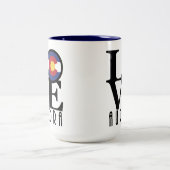 LIEBE Aurora Colorado Zweifarbige Tasse (Mittel)