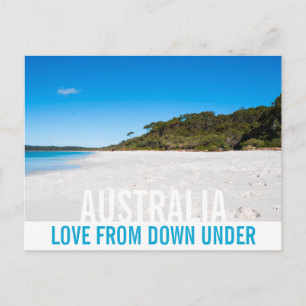 Liebe aus Australien Hyams Beach Landschaftsparadi Postkarte
