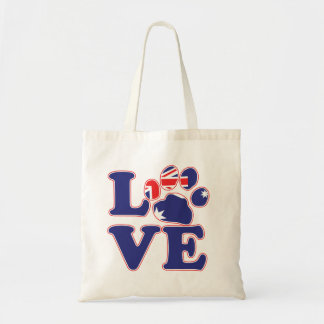 Liebe-aus-Australien-Paw-Print Tragetasche
