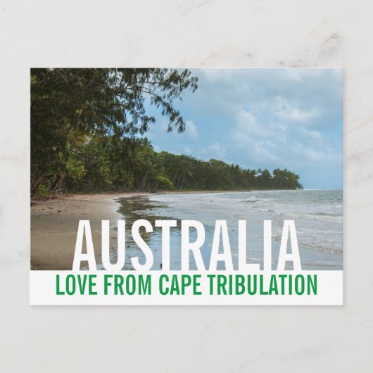 Liebe aus Australien Queensland Kap Tribulation Postkarte (Vorderseite)