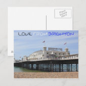 Liebe aus Brighton Postkarte (Vorne/Hinten)