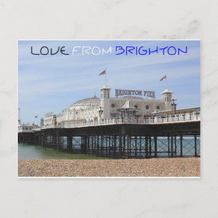 Liebe aus Brighton Postkarte