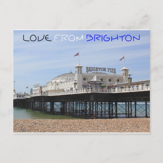 Liebe aus Brighton Postkarte (Vorderseite)