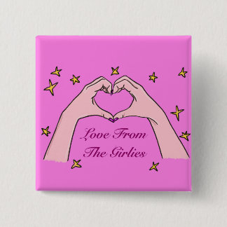 Liebe aus dem Girlies-Abzeichen Button