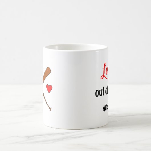 Liebe aus dem Parkbaseball Kaffeetasse (Mittel)