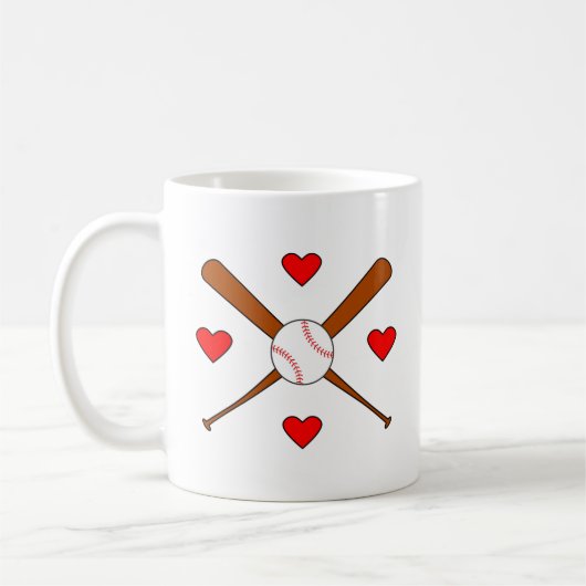 Liebe aus dem Parkbaseball Kaffeetasse (Links)
