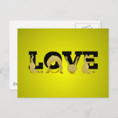 LIEBE aus einem sehr flexiblen Pony Postkarte (Vorne/Hinten)