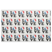 Liebe aus Frankreich - Lächelflagge Stoff (Fat Quarter (45,7 x 55,9 cm))