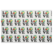 Liebe aus Guyana lächelnd guyanischer Flagge Stoff (Fat Quarter (45,7 x 55,9 cm))