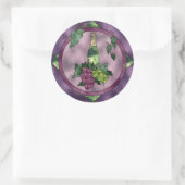 Liebe aus Hartglas Runder Aufkleber (Tasche)