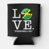 Liebe aus Jamaika Lächelfahne Dosenkühler (Vorderseite)