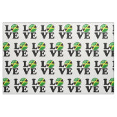 Liebe aus Jamaika - Lächelflagge Stoff (Fat Quarter (45,7 x 55,9 cm))