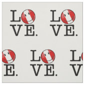 Liebe aus Peru| Lächeln der peruanischen Flagge Stoff (Muster)