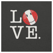 Liebe aus Peru| Lächeln der peruanischen Flagge Stoff (Nahaufnahme)