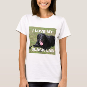 Liebe aus schwarzem Labor T-Shirt