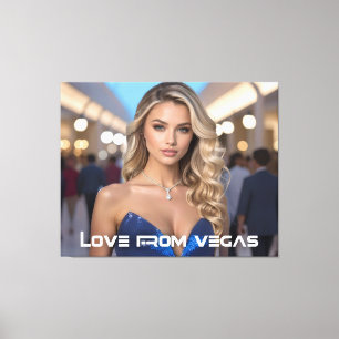LIEBE AUS VEGAS LEINWANDDRUCK