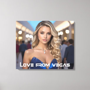 LIEBE AUS VEGAS LEINWANDDRUCK