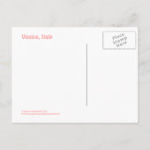 "LIEBE AUS VENEZIA" KANALSZENE POSTKARTE (Rückseite)