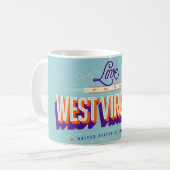 LIEBE aus West Virginia  Kaffeetasse (Vorderseite Links)