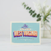 Liebe aus West Virginia Postkarte (Stehend Vorderseite)