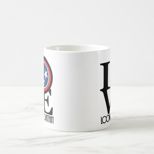 LIEBE Aussichtsberg 11oz Kaffeetasse (Mittel)