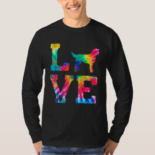 Liebe Aussiepom Gefärbte Krawatte Hund Mama Vater T-Shirt