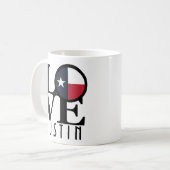 LIEBE Austin Texas 11oz Kaffeetasse (Vorderseite Links)