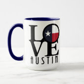 LIEBE Austin Texas 15oz Tasse (Links)