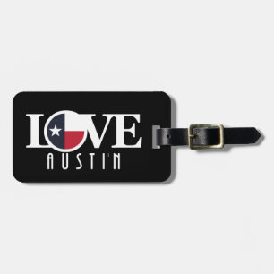 LIEBE Austin Texas Gepäckanhänger